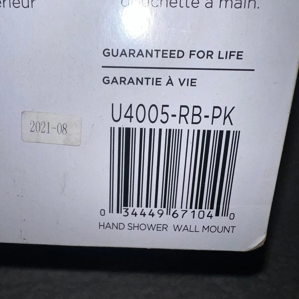 NIB Delta Universal Showering Adjustable Hand Held Shower Wall Mount U4005-RB-PK